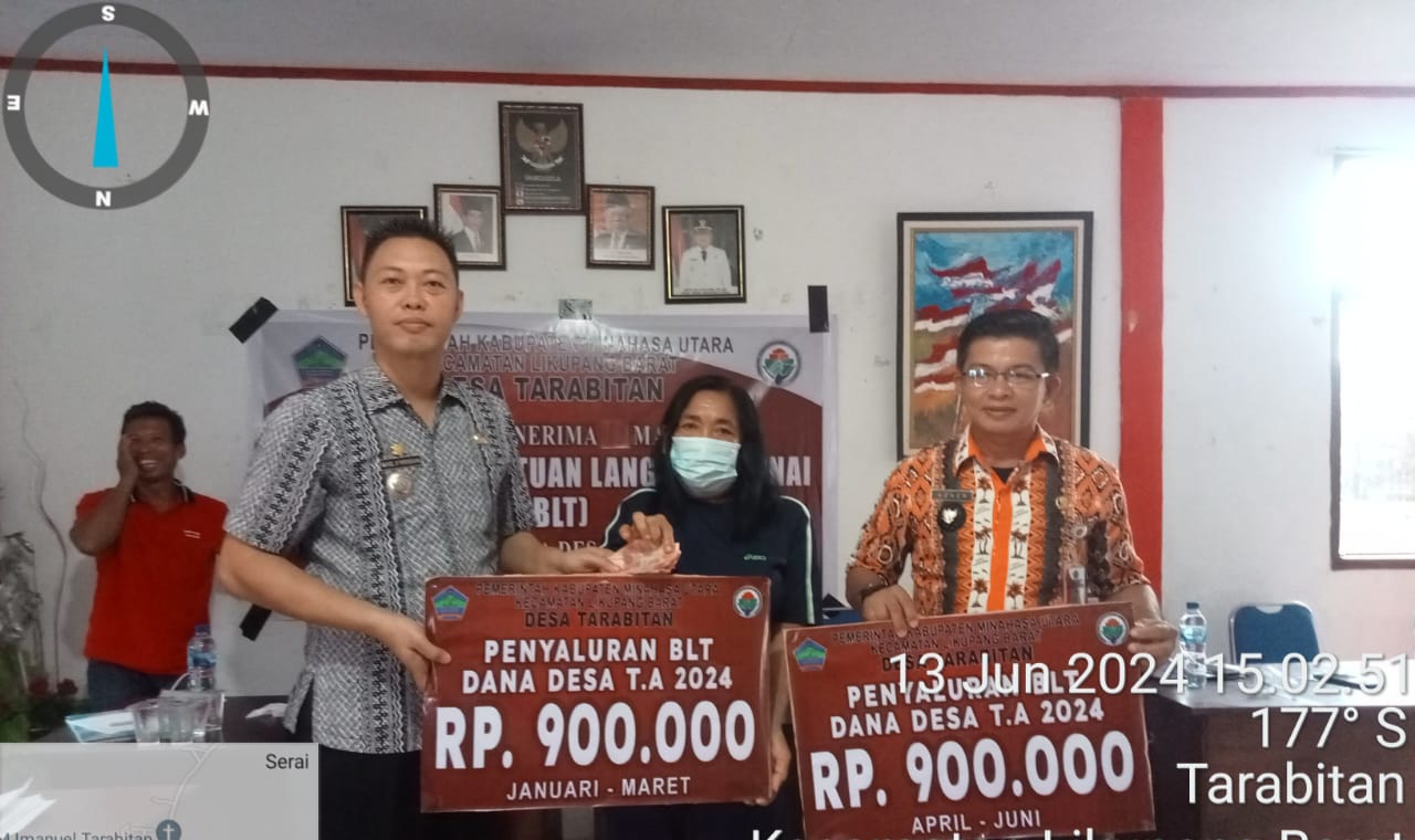 43 KPM Desa Tarabitan Terima BLT DD Periode Januari-Juni 2024