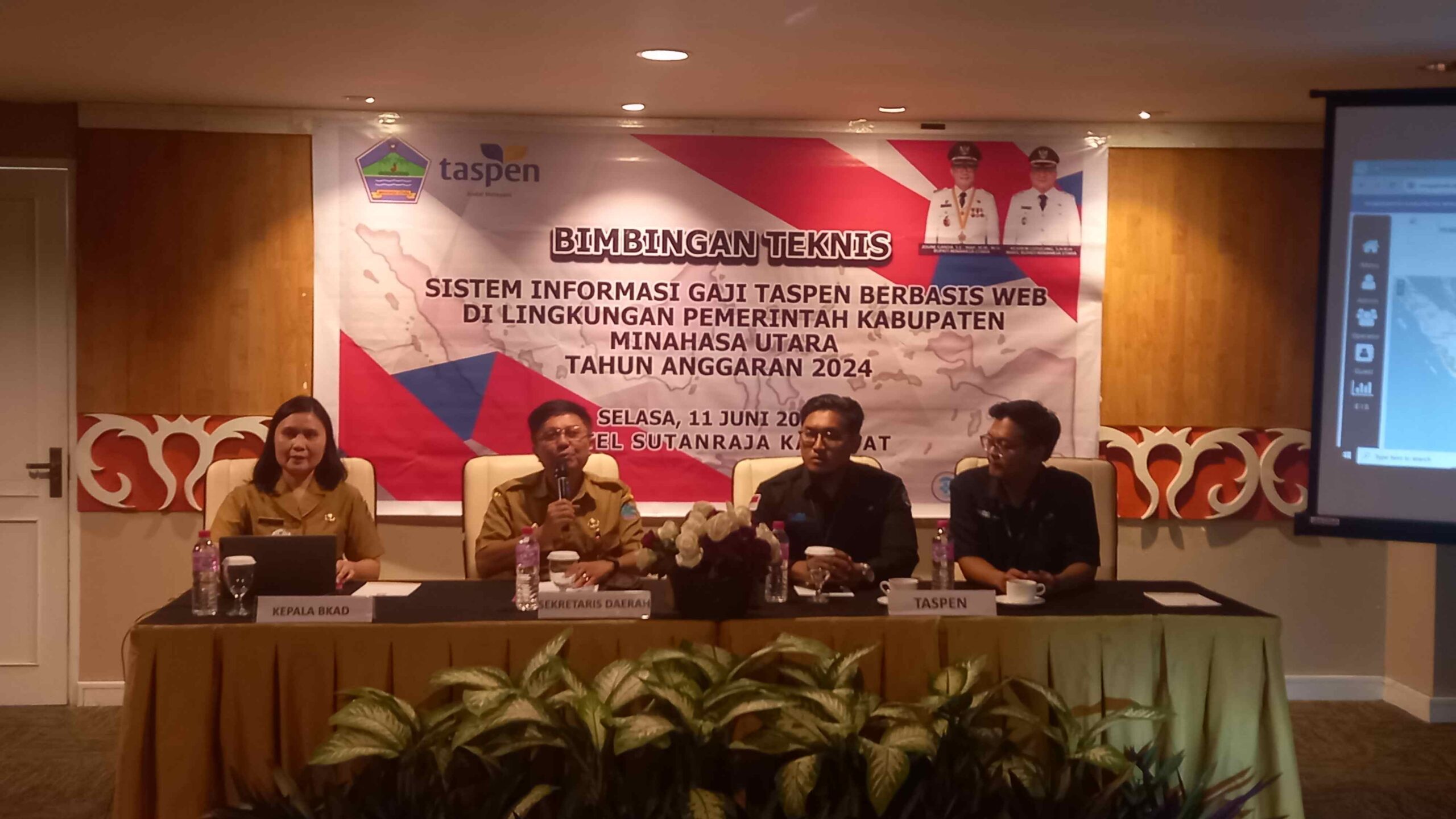BKAD Minut Gelar Bimtek Sistem Informasi Gaji Taspen Berbasis Web