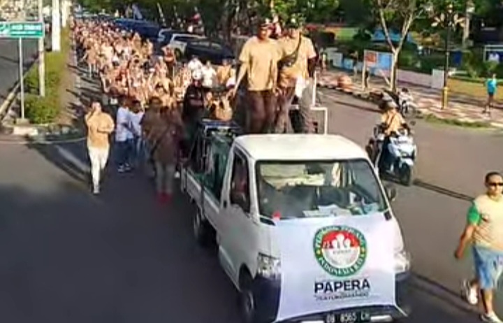 Ribuan Pedagang Kota Bitung Deklarasi Dukung Paslon YSK–VICTORY