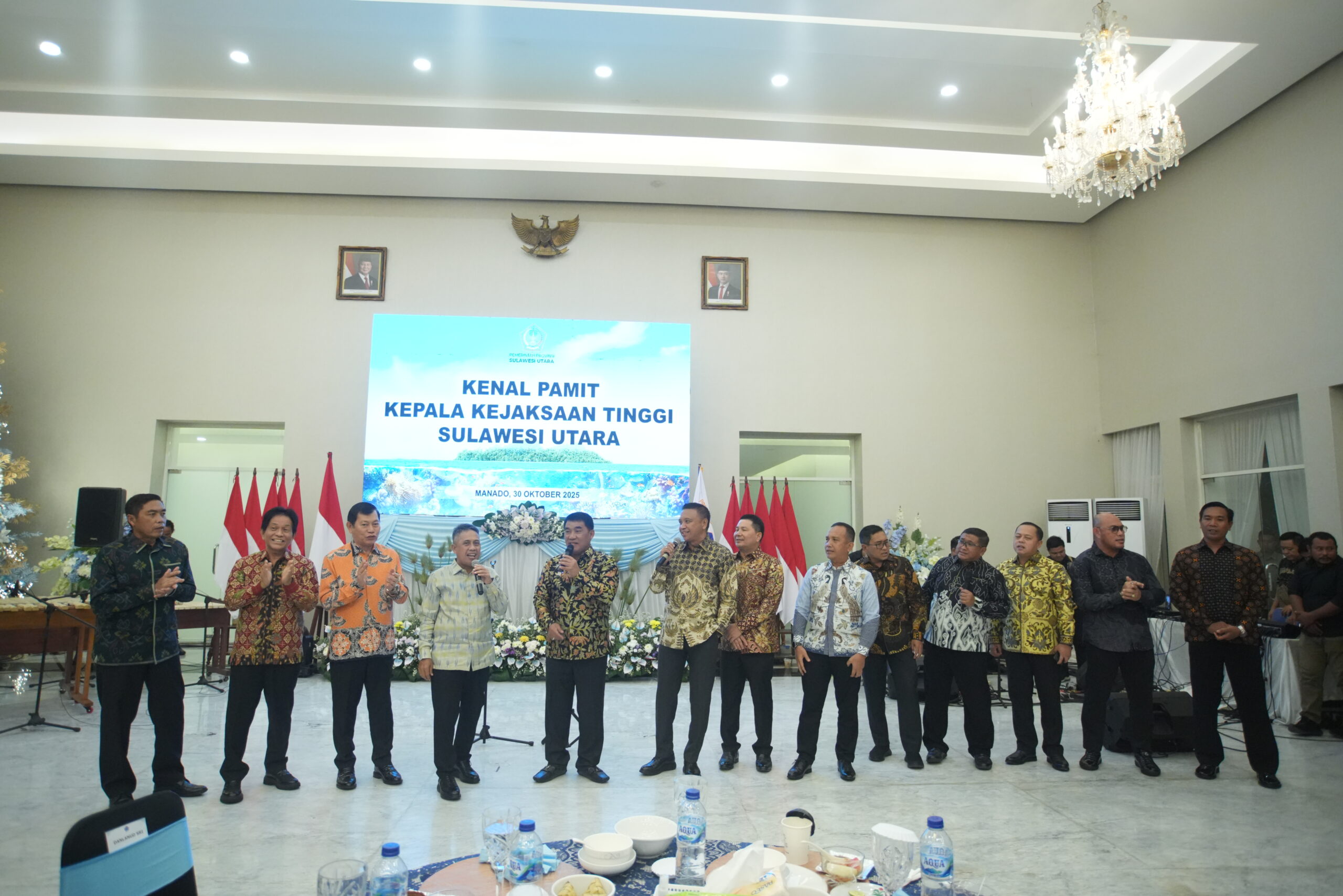 Hadiri Acara Kenal Pamit Kepala Kejaksaan Tinggi Sulawesi Utara, Gubernur Yulius: Sinergitas Itu Penting