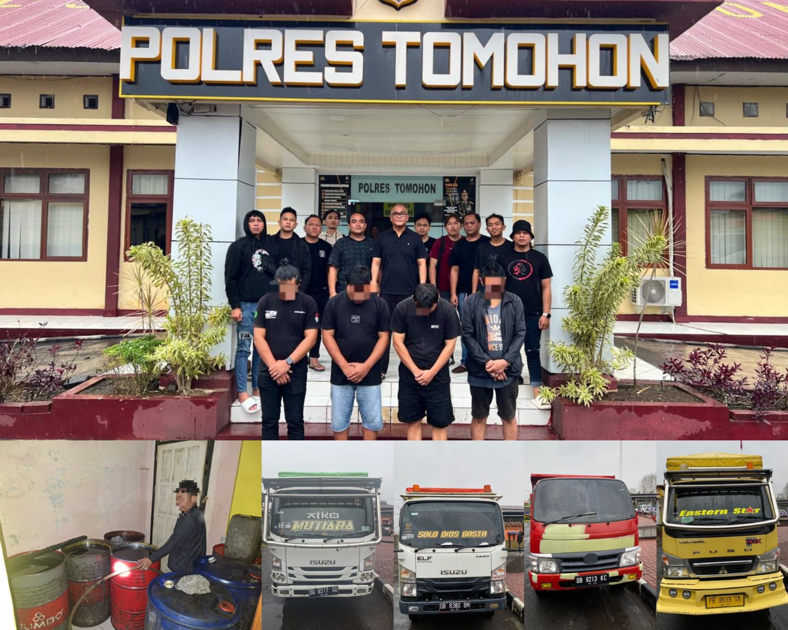 Gudang Solar Ilegal di Leilem Dibongkar Tim Buser Polres Tomohon, 1.529 Liter Solar Bersubsidi Berhasil Diamankan