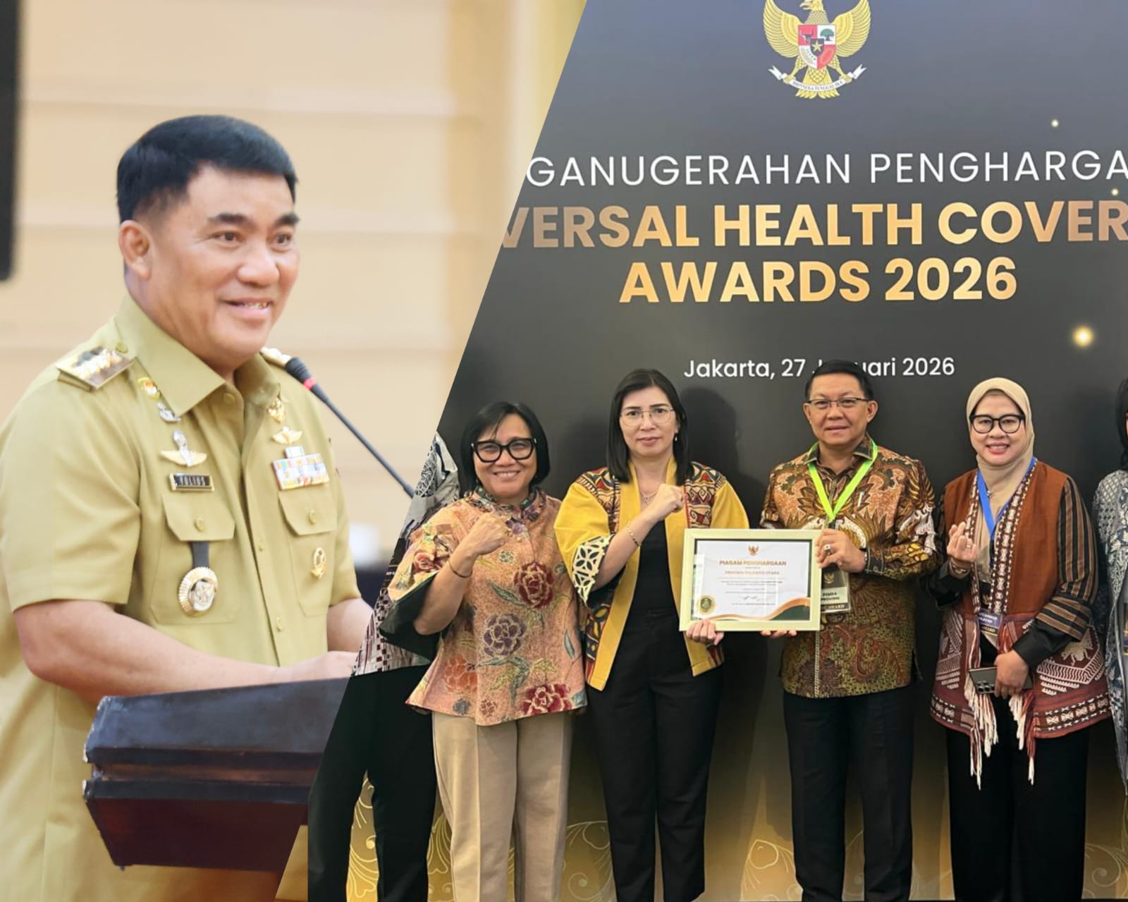 Sulut Raih UHC Award 2026, Komitmen Gubernur Yulius Lindungi Kesehatan Masyarakat Terbukti