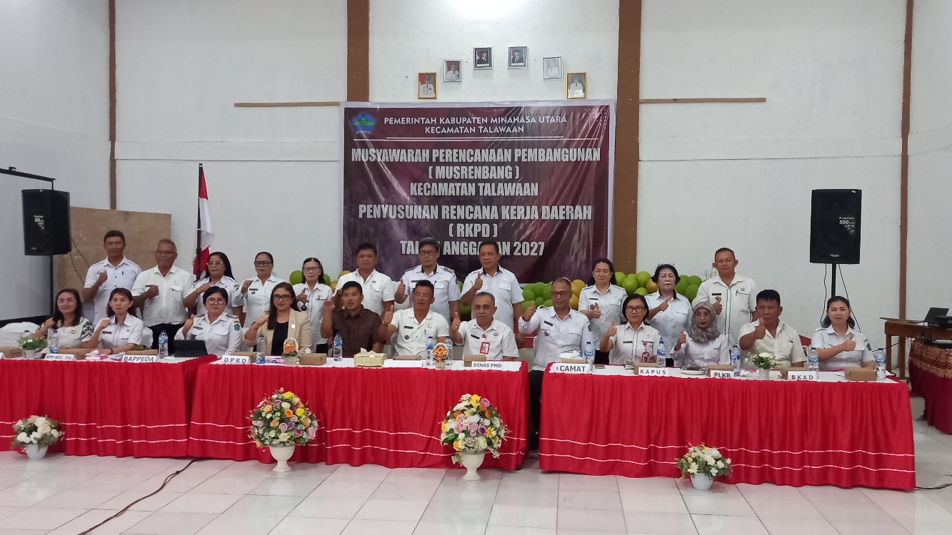 Musrenbang Kecamatan Talawaan, Pelajar hingga DPRD Bersinergi Tentukan Prioritas Pembangunan