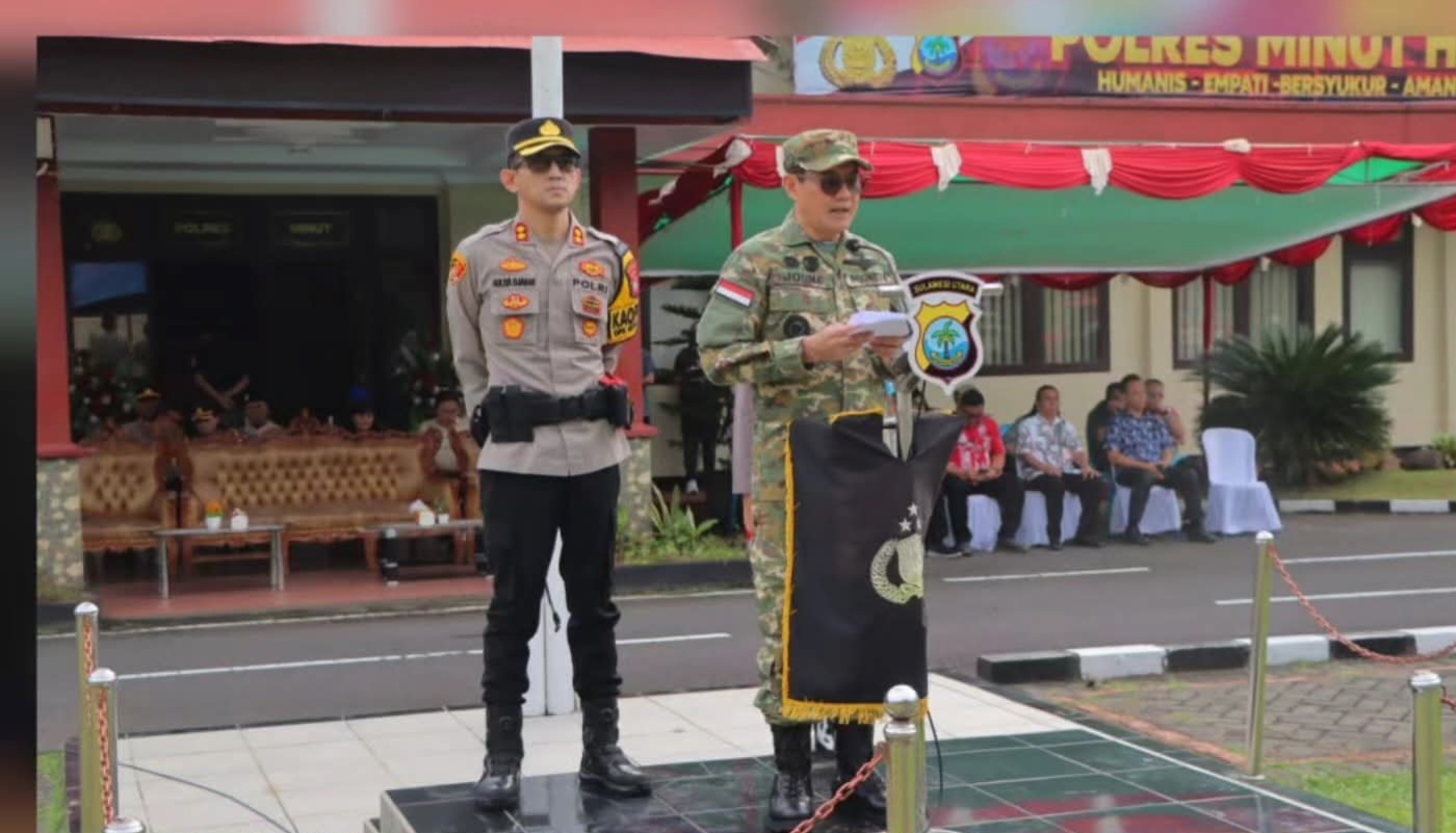 Bupati Joune Ganda Pimpin Apel Gelar Pasukan Operasi Ketupat Samrat 2026