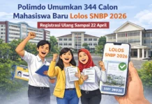 Polimdo Umumkan 344 Calon Mahasiswa Baru Lolos SNBP 2026, Daftar Ulang hingga 22 April